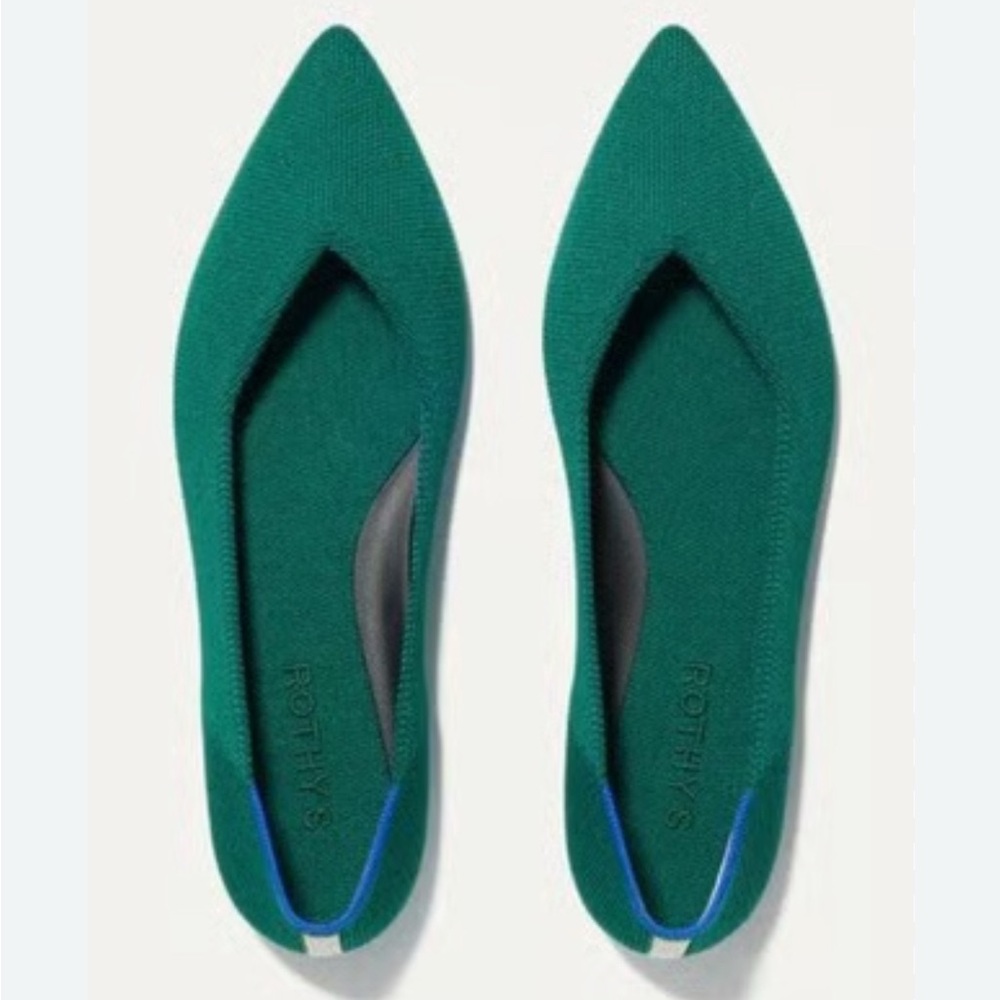 Rothy's The Point II Dark Emerald Flats